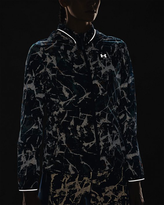 Women's UA Storm OutRun The Cold Jacket in Blue image number 5